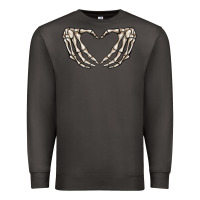Smoke skeleton heart Premium Sweatshirt - MaliasSmallBusiness