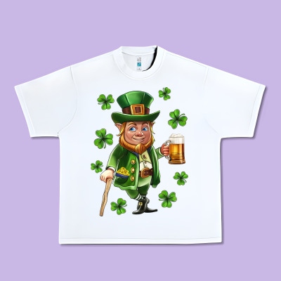 St Patricks Elf Urban Heavy Tee Designed By Neo Western