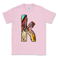 Bubblegum Pink farm life alphabet lowercase letters k Classic Tee - BundleAndBundleShop