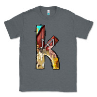 Charcoal Heather farm life alphabet lowercase letters k Classic Tee - BundleAndBundleShop