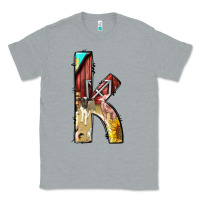 Heather Grey farm life alphabet lowercase letters k Classic Tee - BundleAndBundleShop