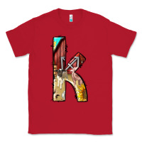 Red farm life alphabet lowercase letters k Classic Tee - BundleAndBundleShop