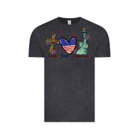 Vintage Black Faith love Freedom 4th of july Vintage Tee - CowGirlArtShop