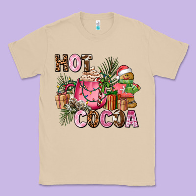 Hot Cocoa Classic Tee Designed By Adodesignshop