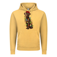 Vintage Mustard Christmas labrador retriever Vintage Hoodie - RanaPortraitStore