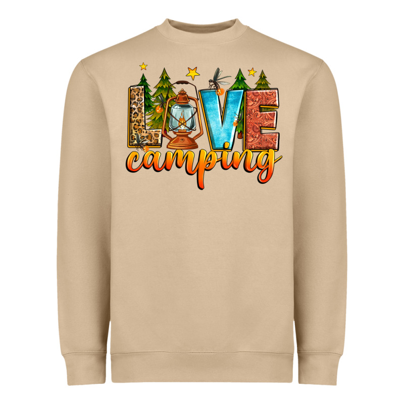 Love Camping Heavyweight Sweatshirt by Zillion Design Studio | Teevron