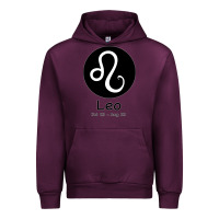Mauve Wine Leo Horoscope Urban Hoodie - Bettercallsaul