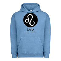 Pigment Pebble Blue Leo Horoscope Urban Hoodie - Bettercallsaul