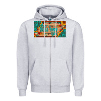 Heather Grey just a small town girl wlth gemstone arrow and sunflowers licanse plat Zipper Hoodie - Artiststas