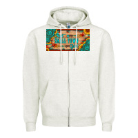 Oatmeal Heather just a small town girl wlth gemstone arrow and sunflowers licanse plat Zipper Hoodie - Artiststas