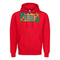 Red just a small town girl wlth gemstone arrow and sunflowers licanse plat Zipper Hoodie - Artiststas