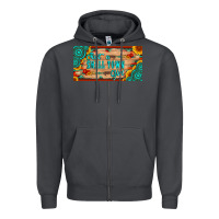 Smoke just a small town girl wlth gemstone arrow and sunflowers licanse plat Zipper Hoodie - Artiststas