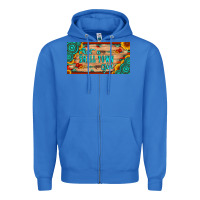 True Royal just a small town girl wlth gemstone arrow and sunflowers licanse plat Zipper Hoodie - Artiststas