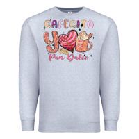Heather Grey cafecito y pan dulce Premium Sweatshirt - MaliasSmallBusiness