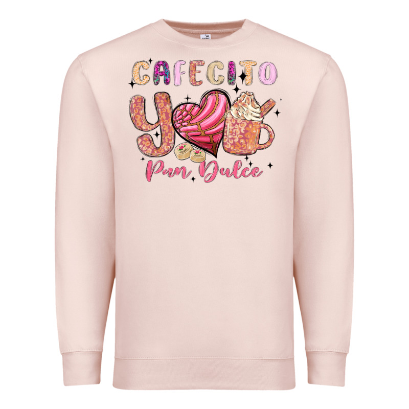 Cafecito Y Pan Dulce Premium Sweatshirt by MaliasSmallBusiness | Teevron