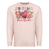 Pale Pink cafecito y pan dulce Premium Sweatshirt - MaliasSmallBusiness
