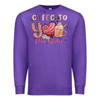 Purple cafecito y pan dulce Premium Sweatshirt - MaliasSmallBusiness