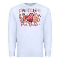 White cafecito y pan dulce Premium Sweatshirt - MaliasSmallBusiness