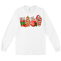 White christmas tree cake and coffee cups ado Long Sleeve Tee - AdoDesignShop