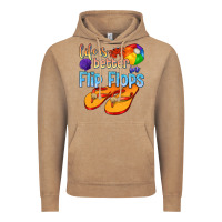 Vintage Coffee life is better in flip flops Vintage Hoodie - texasbilliewilder
