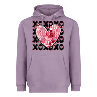 Lavender xoxo heart valentine's day Heavyweight Hoodie - MaliasSmallBusiness
