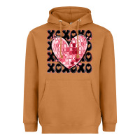 Meerkat xoxo heart valentine's day Heavyweight Hoodie - MaliasSmallBusiness