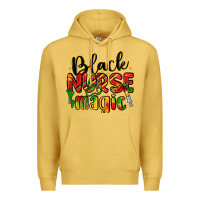 Antique Gold black nurse magic Premium Hoodie - LillyAllenDesigns