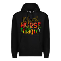 Black black nurse magic Premium Hoodie - LillyAllenDesigns