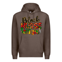 Coffee black nurse magic Premium Hoodie - LillyAllenDesigns