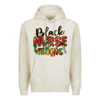 Oatmeal Heather black nurse magic Premium Hoodie - LillyAllenDesigns