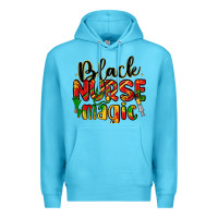 Ocean Blue black nurse magic Premium Hoodie - LillyAllenDesigns