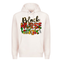 Pale Pink black nurse magic Premium Hoodie - LillyAllenDesigns