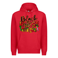 Red black nurse magic Premium Hoodie - LillyAllenDesigns