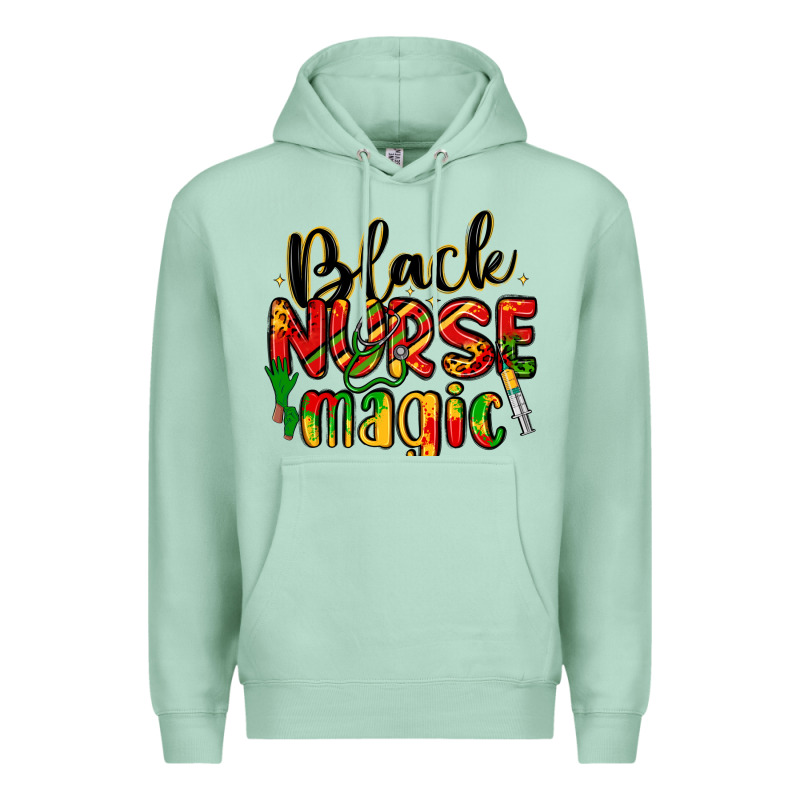 Black Nurse Magic Premium Hoodie by LillyAllenDesigns | Teevron
