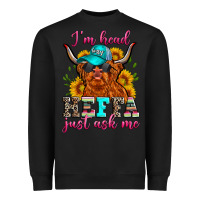 Black i'm head heffa just ask me Heavyweight Sweatshirt - Zillion Design Studio