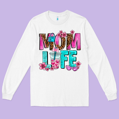 Mom Life Long Sleeve Tee Designed By Adodesignshop