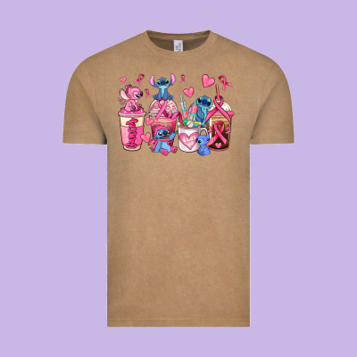 Breast Cancer Stitch Coffee Cups Vintage Tee Designed By Adodesignshop