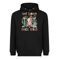 Black she kinda buck wild Heavyweight Hoodie - MaliasSmallBusiness