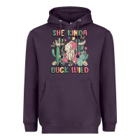 Plum she kinda buck wild Heavyweight Hoodie - MaliasSmallBusiness