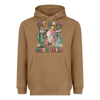 Toasted Coconut she kinda buck wild Heavyweight Hoodie - MaliasSmallBusiness