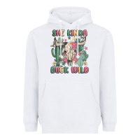 White she kinda buck wild Heavyweight Hoodie - MaliasSmallBusiness