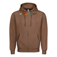 Chestnut flowers and arrow with gemstone Zipper Hoodie - Artiststas