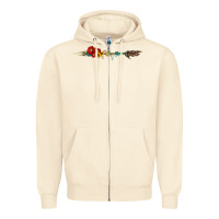 Sandshell flowers and arrow with gemstone Zipper Hoodie - Artiststas