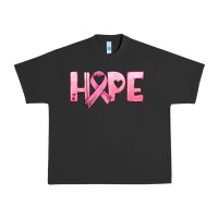 Pigment Black hope and pink ribbon Urban Heavy Tee - HRA Design Shop
