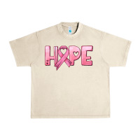 Sandshell hope and pink ribbon Urban Heavy Tee - HRA Design Shop