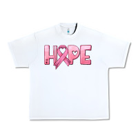 White hope and pink ribbon Urban Heavy Tee - HRA Design Shop