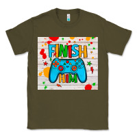 Army Green finish him Classic Tee - JahusDesignShop