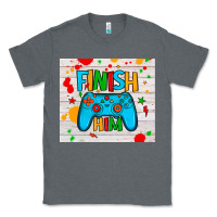 Charcoal Heather finish him Classic Tee - JahusDesignShop