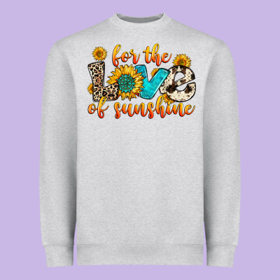 For The Love Of Sunshine Heavyweight Sweatshirt Designed By Zillion Design Studio