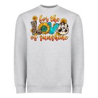 Heather Grey for the love of sunshine Heavyweight Sweatshirt - Zillion Design Studio